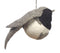 Fat bird ornament- grey black breast-large Arcadia Home